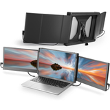 Teamgee Portable Monitor for Laptop, 12” Full HD IPS Display, Dual Triple Monitor Screen Extender, HDMI/USB-A/Type-C Plug and Play for Windows, Chrome & Mac, Work with 13”-16” Laptops