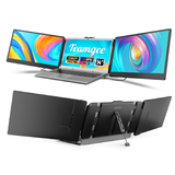 Teamgee Portable Monitor for Laptop, 14” FHD 1080P IPS Laptop Screen Extender with Build-in Stand/Dual Speakers, HDMI/USB-A/Type-C Plug and Play Display for 13”-17” Laptops (Mac, Wins, Android, Dex)