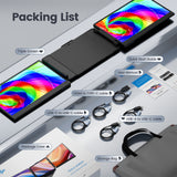 Teamgee Portable Monitor for Laptop, 14” FHD 1080P IPS Laptop Screen Extender with Build-in Stand/Dual Speakers, HDMI/USB-A/Type-C Plug and Play Display for 13”-17” Laptops (Mac, Wins, Android, Dex)